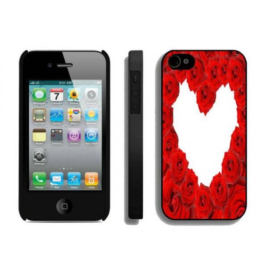 Valentine Roses iPhone 4 4S Cases BYM - Click Image to Close